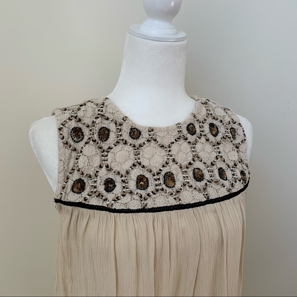 🚫 SOLD 🚫 Zara Embellished Embroidered Tank Top - Picture 2 of 7